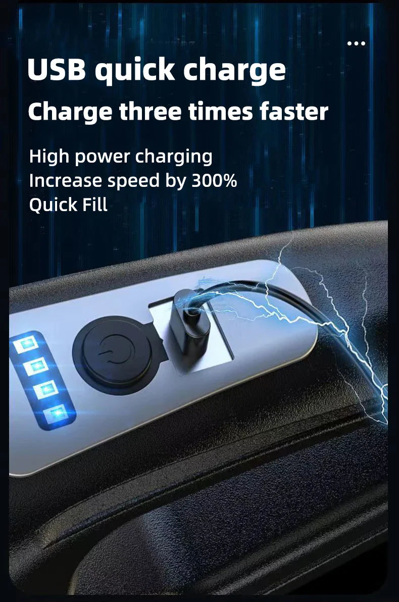 Car Multipurpose Handheld Vacuum Cleaner – Powerful Suction, Rechargeable Wireless Cleaner for Car & Home Dual Use