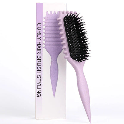 Salon Curly Hair Styling Brush – Detangling & Shaping Tool for Men’s and Women’s Curls