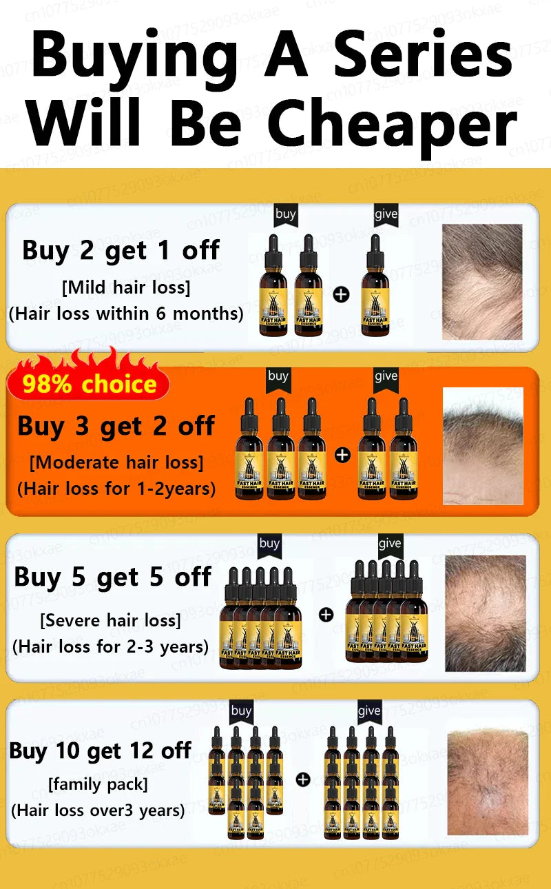 Rapid Hair Growth Serum – Beard, Chest & Body Hair Enhancer for Fuller, Thicker Growth