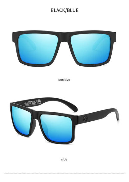 2024 New Heat Wave Luxury Polarized Sunglasses – Square Conjoined Lens, UV400 Protection for Men & Women