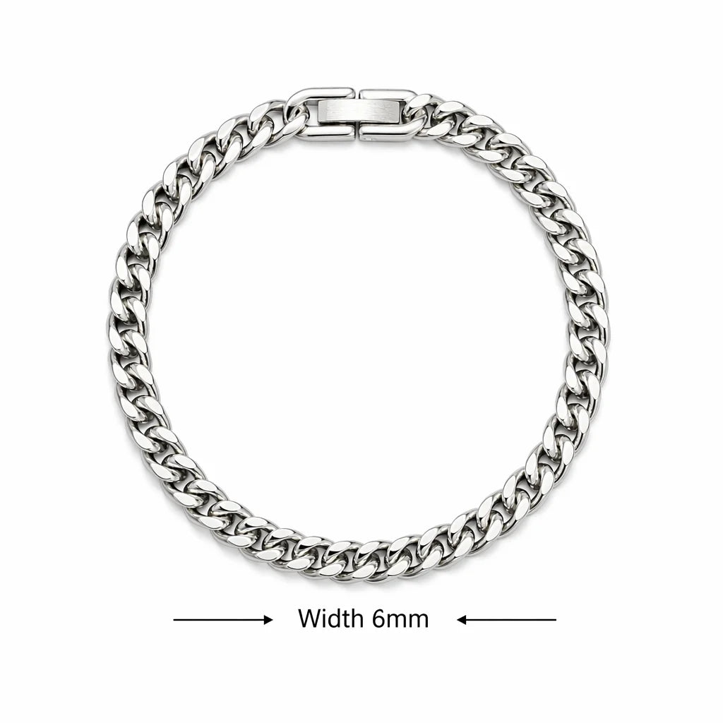 Stainless Steel Fish Scale Bracelet - Double Row Braided Magnetic Buckle Alloy Jewelry