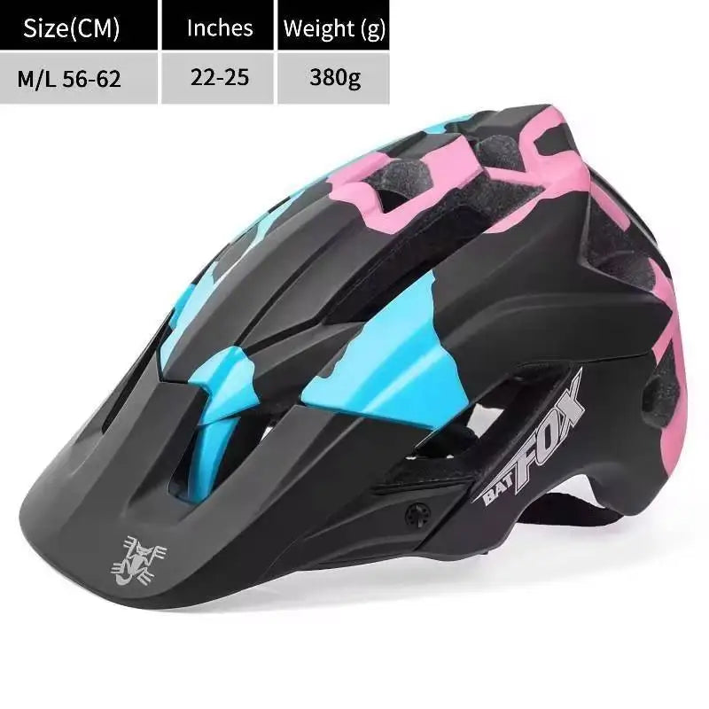 BATFOX Ultralight Bike Helmet – Molded Mountain & Road Helmet for Men, DH AM Cycling Equipment, Casco Ciclismo Bicicleta