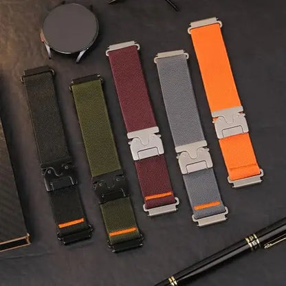 20mm & 22mm Smartwatch Band - Parachute Buckle Replacement Strap for Amazfit Bip, GTS & GTR Series