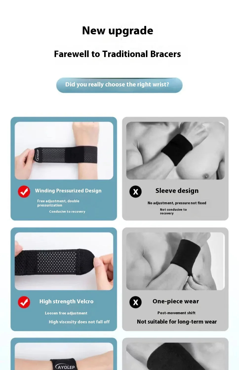 High-Quality Elastic Hand Bandage — Sport Wristband Support Brace Wrap for Gym, Carpal Tunnel, and Injury Prevention