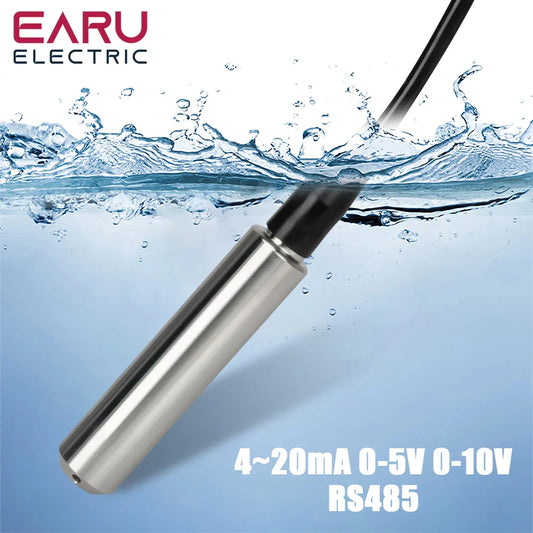 Level Sensor Transmitter – 4-20mA, 0-5V, 0-10V RS485 Output Liquid Level Probe Detector with Float Switch Controller
