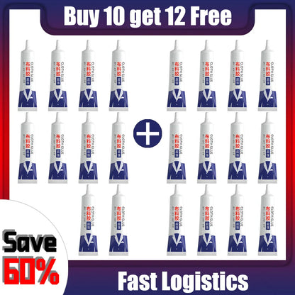 Fabric Glue Quick-Dry Adhesive — Clear Waterproof Strong Glue for DIY Cloth, Fiber, Jewelry, Crafts, and Leather Patching