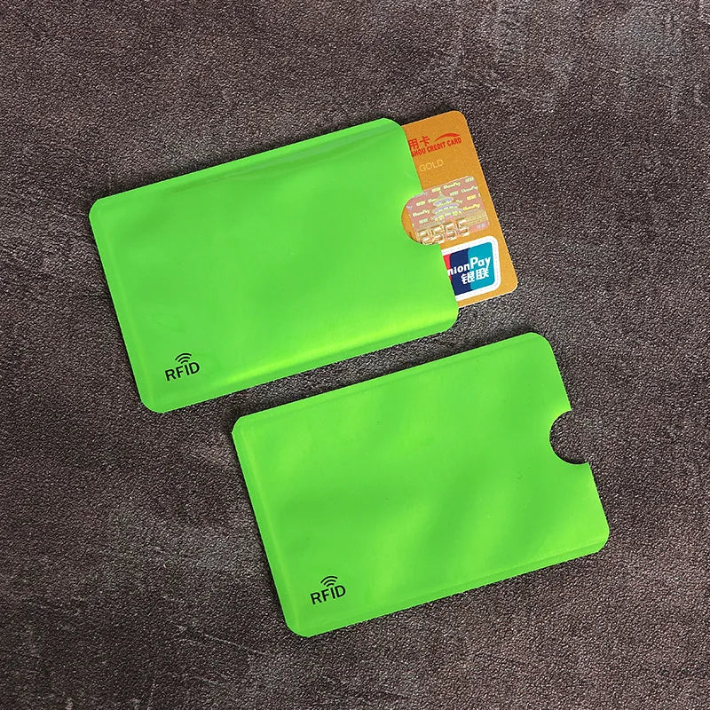 10PCS RFID Card Protector Sleeves - Anti Scan NFC Blocking Aluminum Foil Credit Card Holder