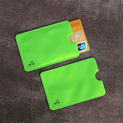 10PCS RFID Card Protector Sleeves - Anti Scan NFC Blocking Aluminum Foil Credit Card Holder