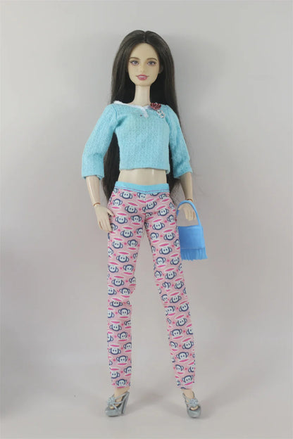 Handmade BABI CLOTHES Leather Overcoat – 11.5 Inch 30cm Doll BJD Outfit Accessories Gift