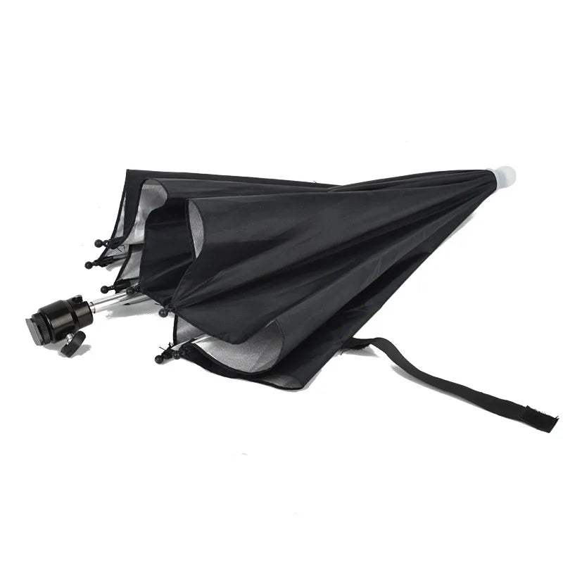 26/50cm DSLR Camera Umbrella – Black Sunshade & Rain Cover Holder for Photography