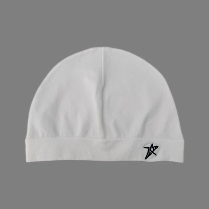 Star Embroidered Skull Cap Beanie – Lightweight Breathable Stretch Knit Hat for Men & Women Outdoor Sports, Hiking & Cycling
