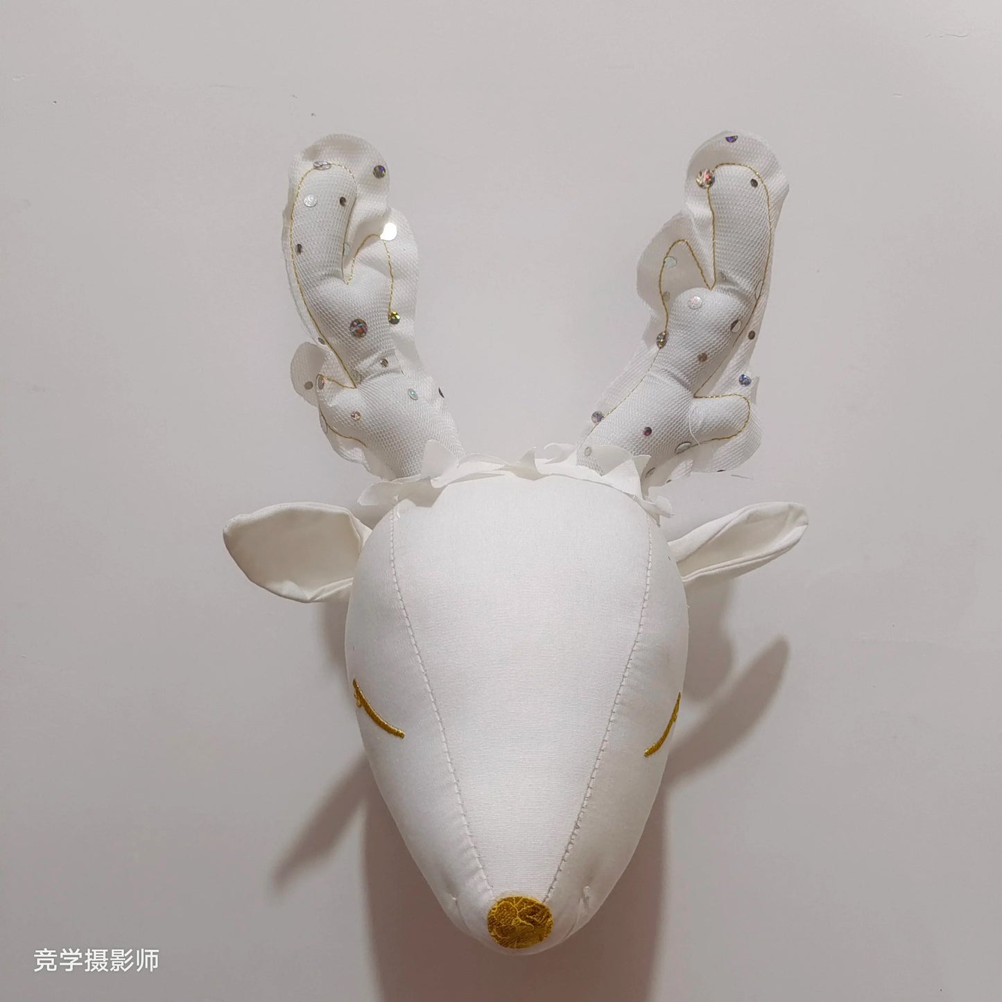 Handmade 3D Felt Animal Heads — Elephant & Swan Wall Hanging Decor for Nursery & Kids’ Bedroom