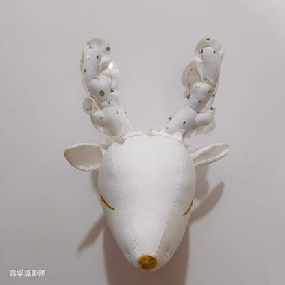 Handmade 3D Felt Animal Heads — Elephant & Swan Wall Hanging Decor for Nursery & Kids’ Bedroom