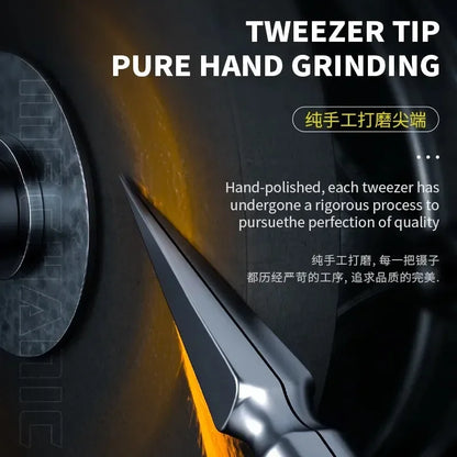 MECHANIC KA-11 Stainless Steel Tweezers - Anti-Corrosion, High Hardness for Chip Tin Planting and Jump Wire Clamping Repair Tools