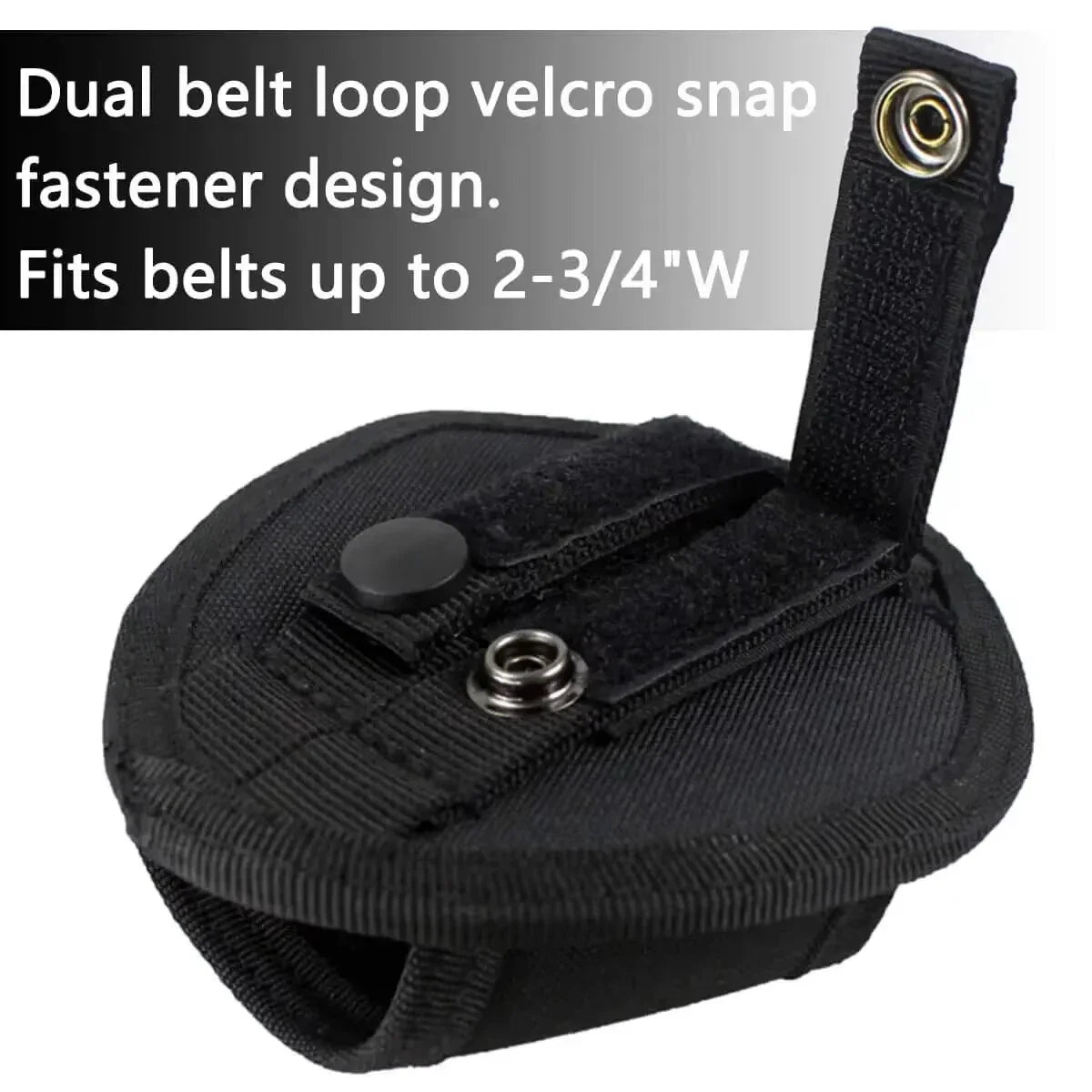 DIZETION Tactical Handcuff Case - Officer Waist Pocket for 2-inch Duty Belt, Open Top Quick Pull Design