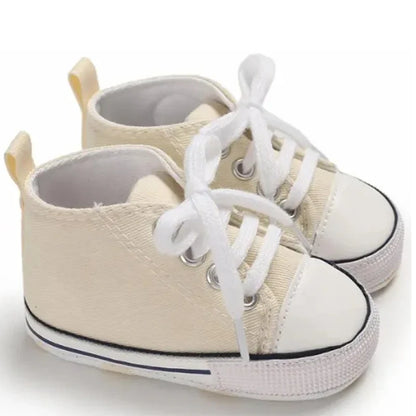 New Baby Shoes for Boys & Girls – Classic Canvas Casual Sneakers, Soft Sole Non-Slip Toddler Walkers D2486