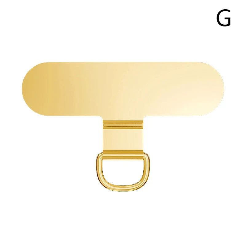 0.3mm Metal Phone Tether Tab – 360° Rotating Phone Lanyard Patch Clip Replacement Hanging Strap Gasket Accessory