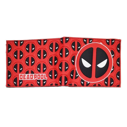 Marvel Comics Deadpool Wallet – PVC Short Purse with Coin Pocket for Men & Women