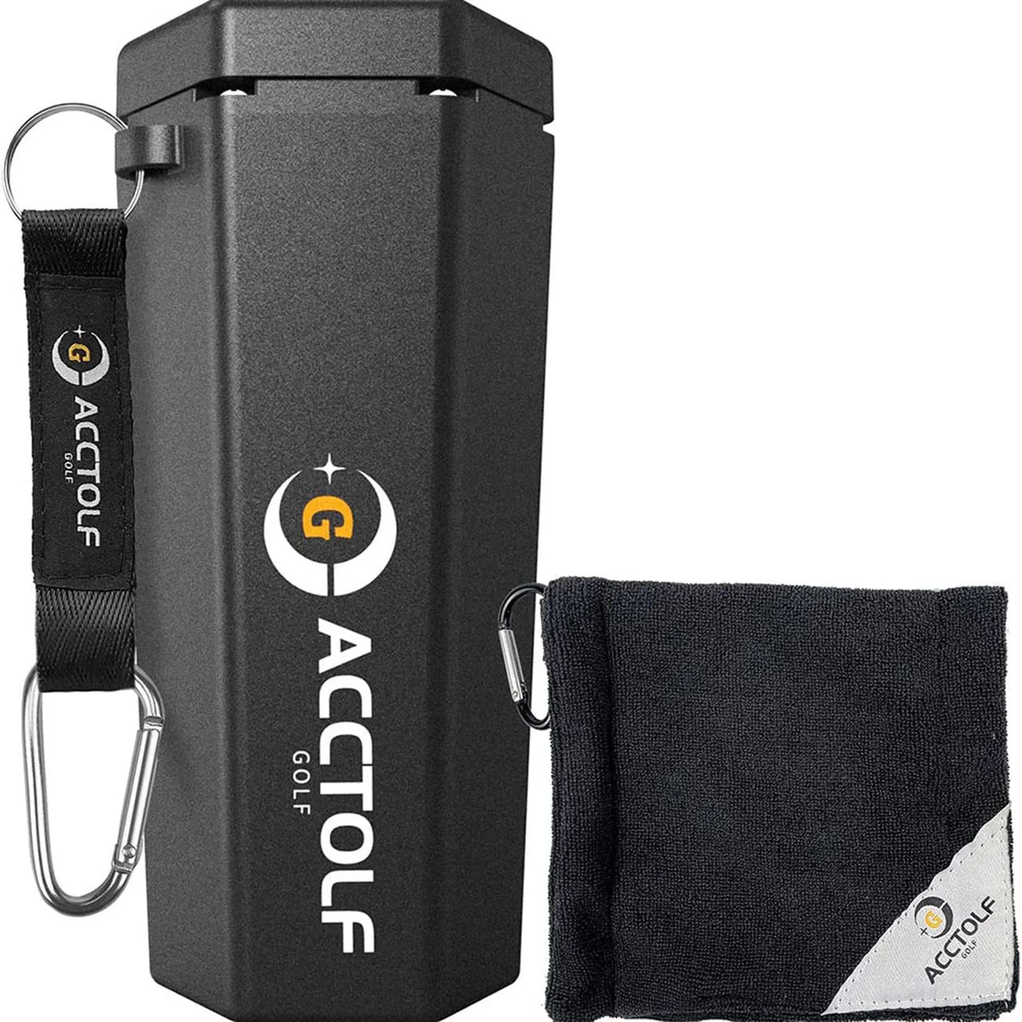 Golf Ball Washer Cleaning Machine – Reusable Towel & Cart Cup Holder, Portable Bag Cleaner Accessories, Perfect Gift