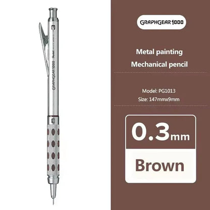 Pentel Graphgear 1000 Mechanical Pencil PG1000 – Low Center of Gravity Precision Drafting Pencil 0.3/0.5/0.7/0.9mm Art & Drawing Tool