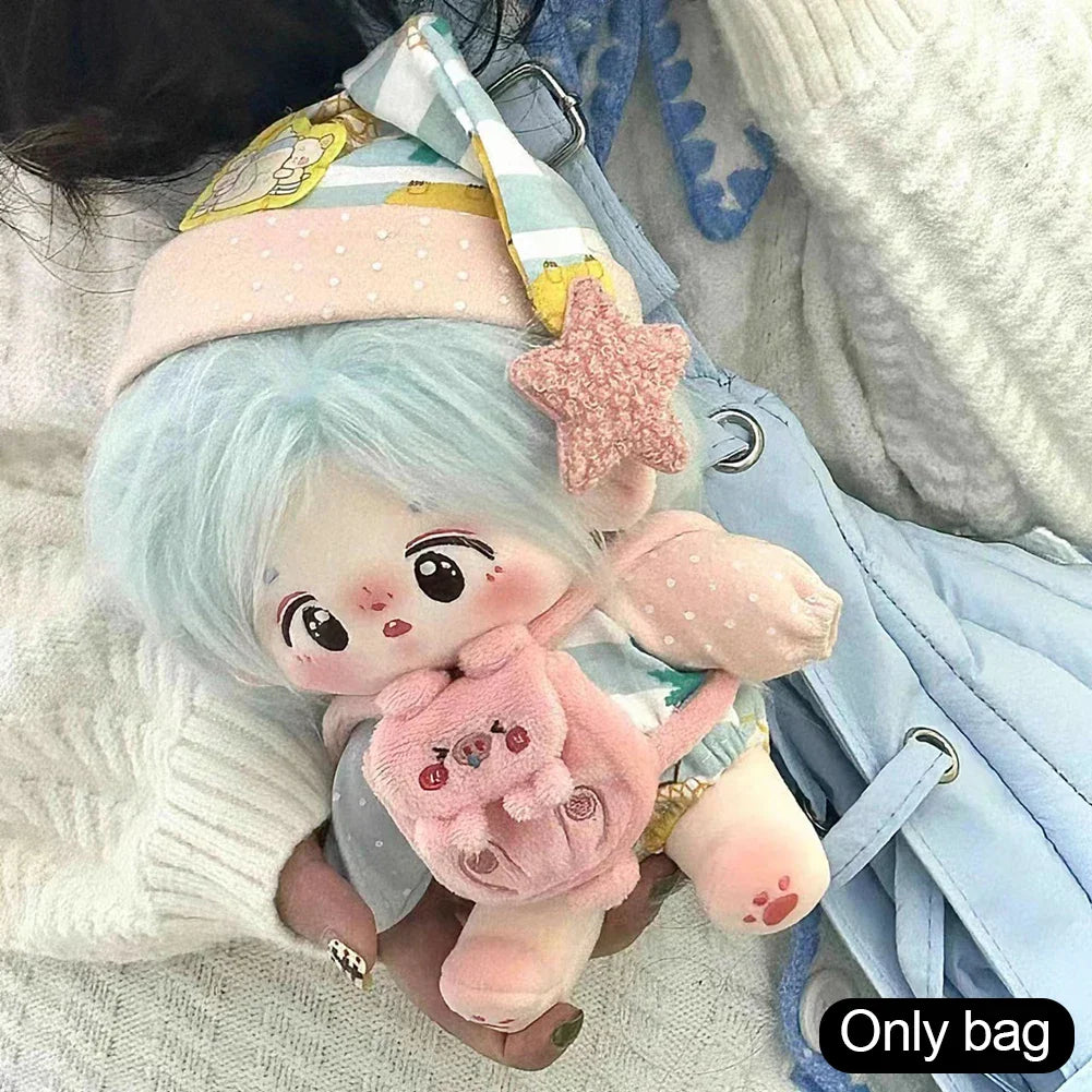 Labubu 15–17cm Doll Backpack – Handmade BJD Doll Bag & Clothing Accessory
