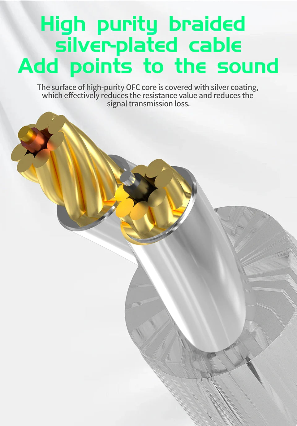 KZ AS16 PRO Wired In-Ear Headphones – 8BA Balanced Armature Earbuds with Microphone for MP3 & HiFi Bass Music