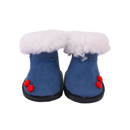 5CM Doll High-Top Boots – PU Shoes for 14.5" American & Paola Reina Dolls, 1/6 BJD Blythe & EXO Doll Accessories