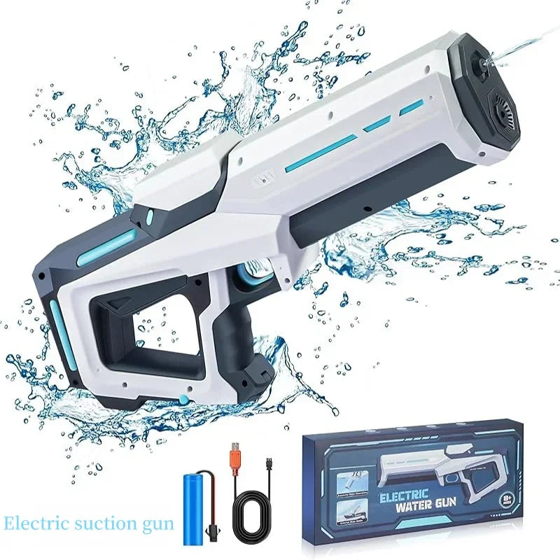 Automatic Water Absorbing Electric Water Gun for Adults & Kids, Outdoor Beach & Pool Entertainment Toy