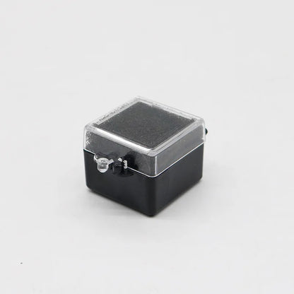 100PCS Dental Implant Storage Box – 1inch & 2inch Plastic Denture Box with Sponge, Blue, Black, White, for Dentistry & Laboratory