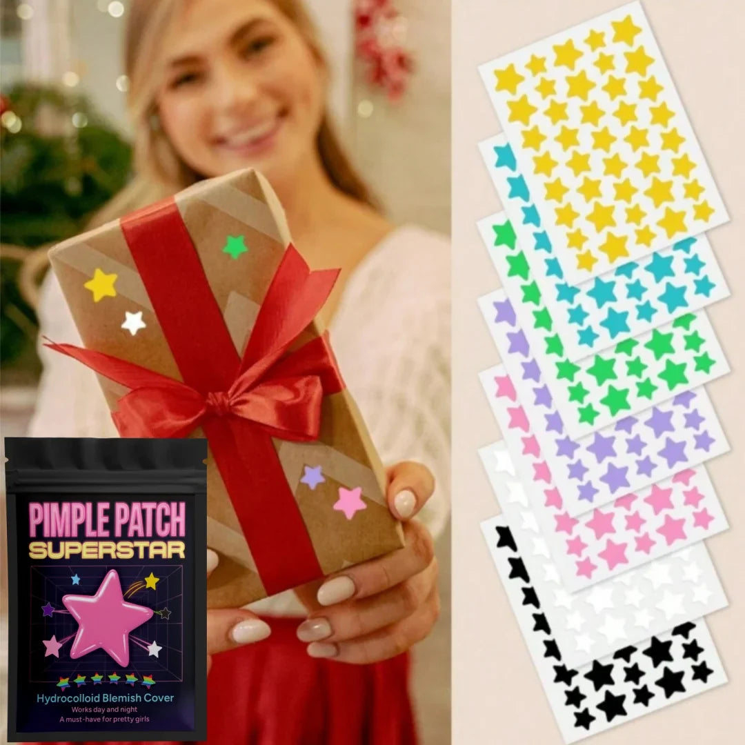 480PCS Multi-Color Star Acne Patches – Ultra-Thin Facial Concealer & Pimple Care Stickers