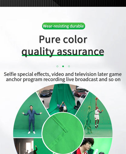 Photography Backdrop Cloth — White, Black, Blue, Green Chroma Key Studio Background