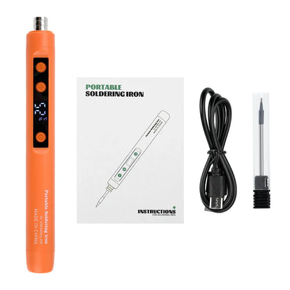 Mini 5V 15W Wireless USB Soldering Iron – Rechargeable Lithium Battery Fast-Charge Portable Welding & Repair Tool