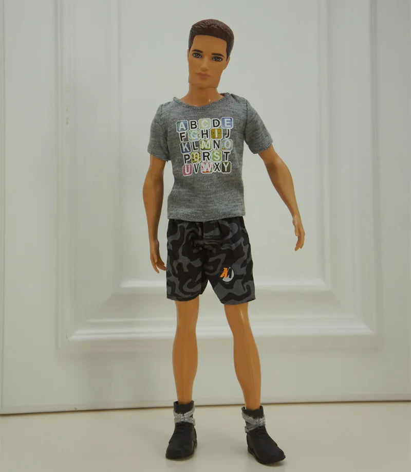 30cm Male Anime Doll Clothes – 1/6 BJD Fashion Casual Suit for KEN Dolls, DIY Reborn Toy Accessories & Gifts