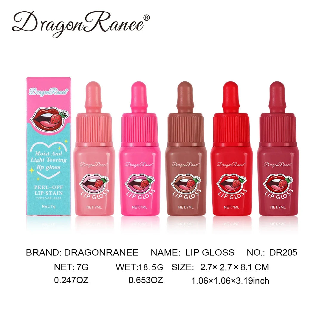 Peel-Off Lip Gloss - Velvet Matte Moisturizing Waterproof Long-Lasting Non-Fading Lip Color for Everyday Wear