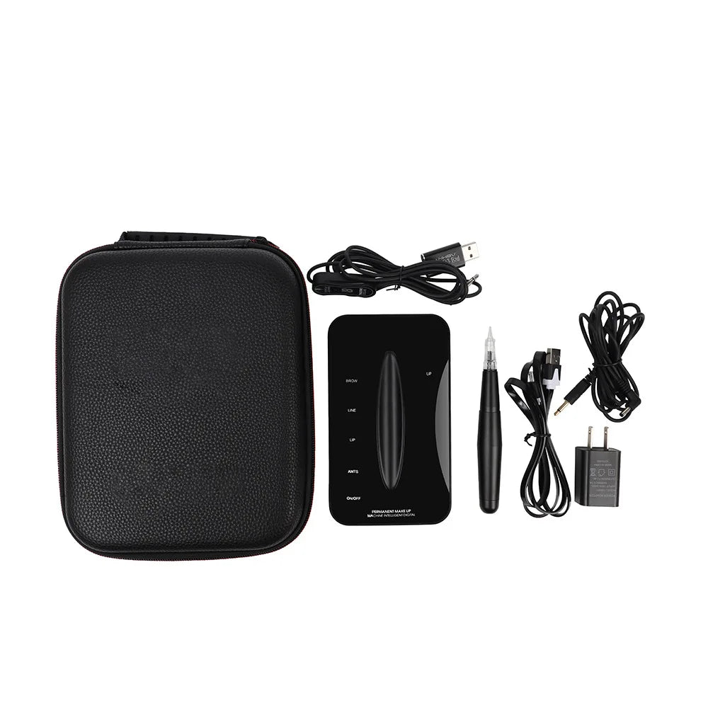 Electric PMU Microblading Tattoo Pen — Rotary Permanent Makeup Machine for Eyebrow & Lip Tattoos