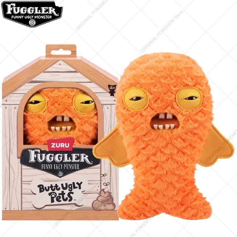 Original Fuggler Ugly Teeth Monsters Plush Toys – Butt Ugly Pets Snowman & Reindeer Dolls for Christmas & Kids Gifts