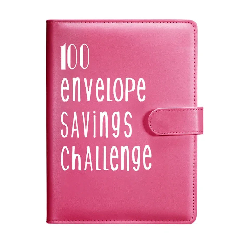 100 Envelope Challenge Binder – Savings Challenge Loose-Leaf Budget Binder with Cash Envelopes, Money Organizer System
