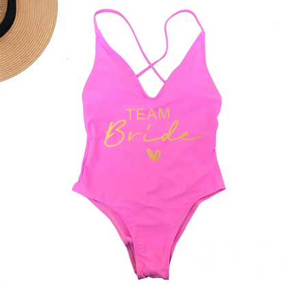 Women's Padded One Piece Swimsuit - Sexy Plus Size Beachwear Bathing Suit for Summer & Bachelorette Parties