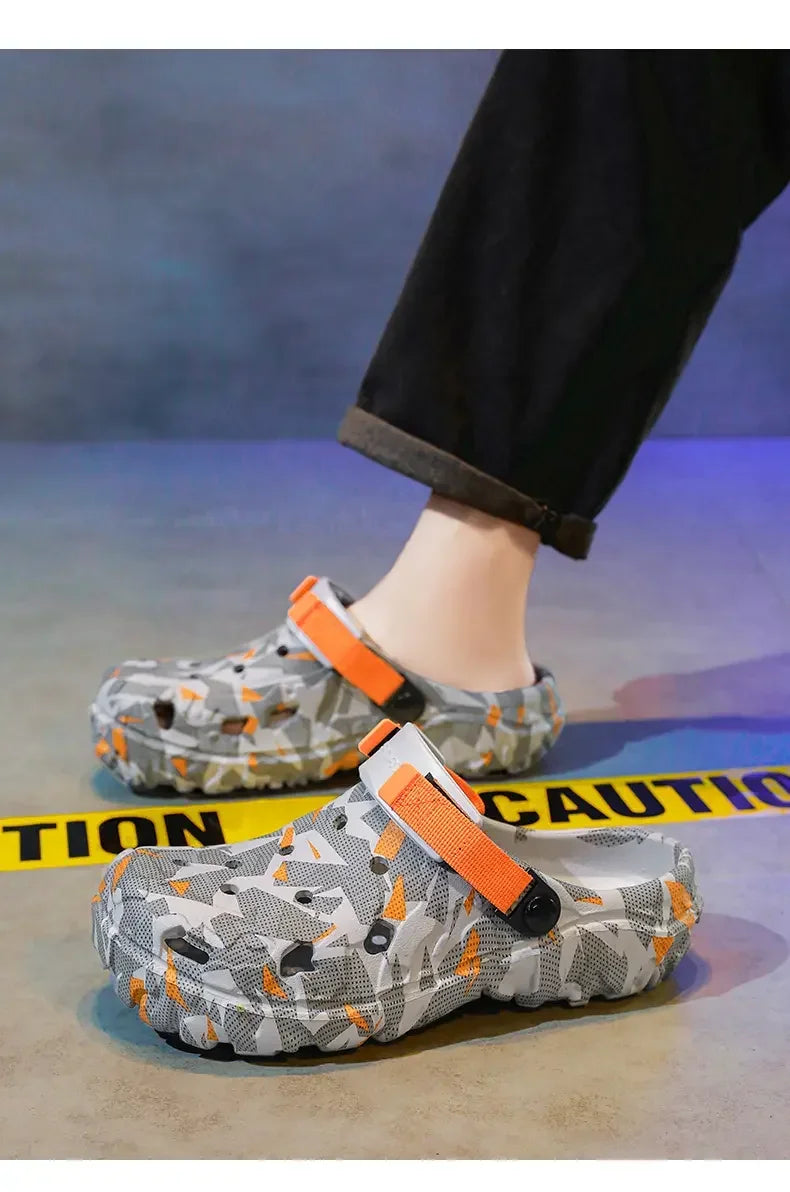 Men’s Clogs & Sandals – Camouflage Garden Shoes, Outdoor Flip Flops & Home Slippers