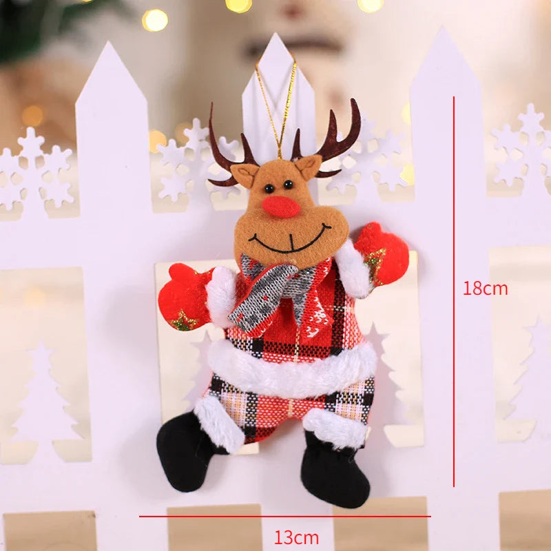 Red Star Christmas Tree Ornament – DIY Xmas Pendant New Year Party Gift Home Decor Noel Navidad