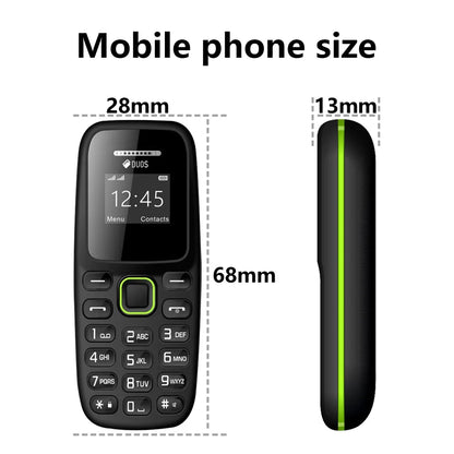 BM310 Small Mobile Phone | Unlocked Dual SIM, Bluetooth, Low Radiation, Automatic Call Recording & Compact Design
