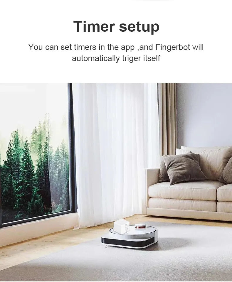 Tuya Zigbee Bluetooth Fingerbot Plus — Smart Button Pusher Switch Bot, Works with Alexa, Google Home & Smart Life App