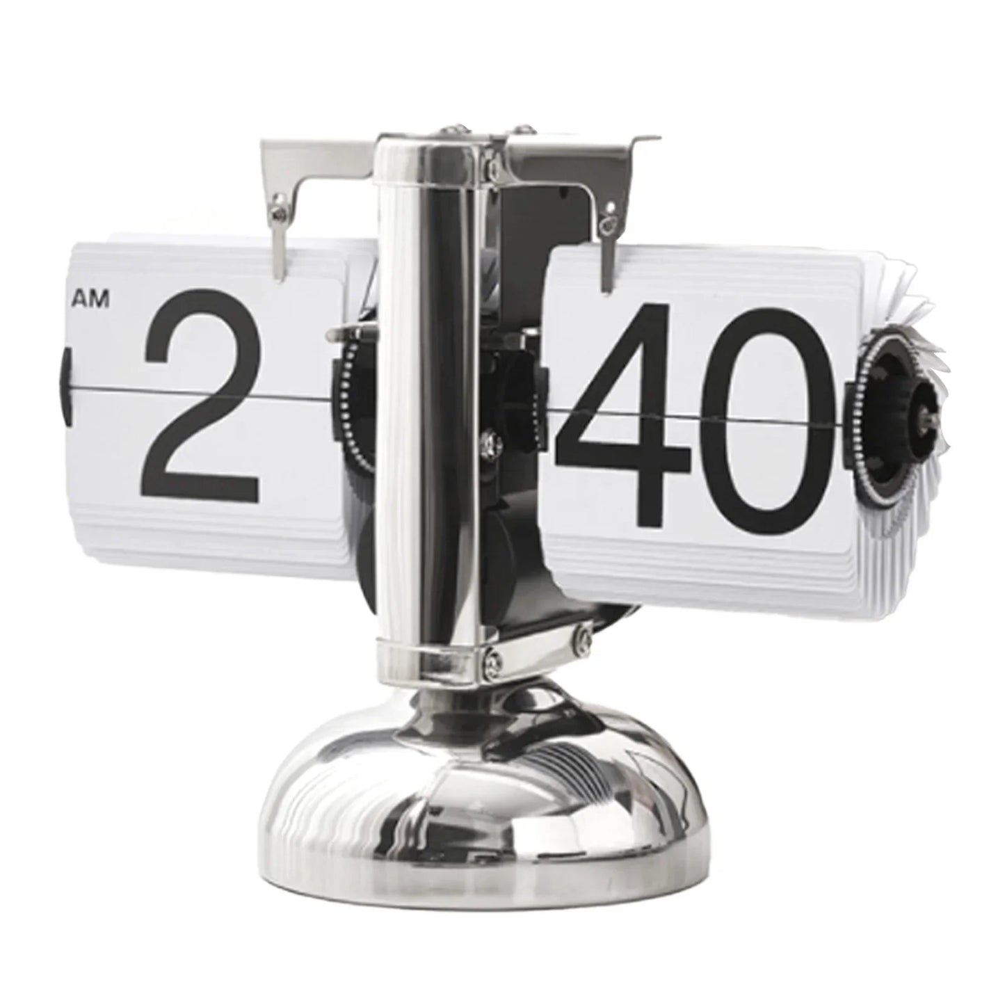 Digital Down Clock – Retro Minimalist Single Foot Mechanical Auto Desk Clock for Home & Living Room