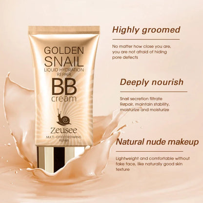 Oil-Control Matte BB Cream — Waterproof Full Coverage Liquid Foundation & Concealer for Acne, Spots, and Dark Circles