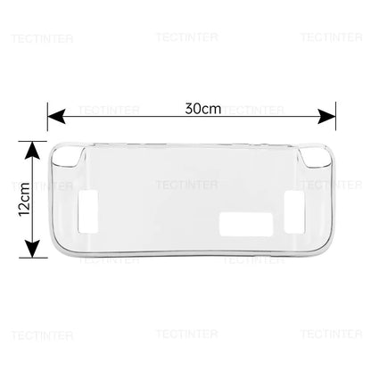 Transparent TPU Protective Case for Steam Deck – Anti-Drop Back Cover Sleeve Compatible with Steam Deck Accessories
