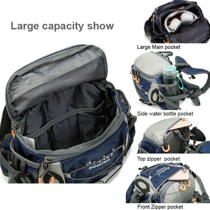 Outdoor Sports Waist Bag - Men's Fanny Pack for Cycling, Hiking, Camping and Running with Water Bottle Holder