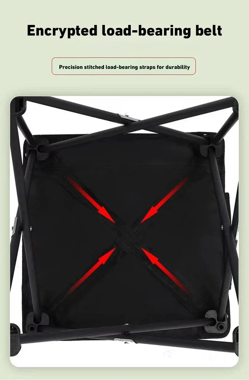 Outdoor Folding Chairs – Metal Camping & Fishing Chairs, Portable Hiking, Picnic, Beach, and Moon Sketching Stools for Tourists