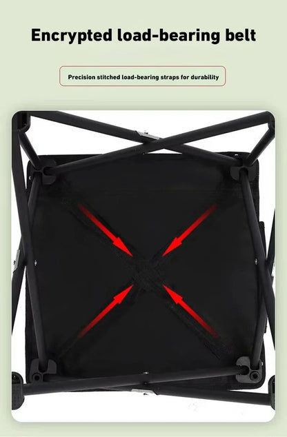 Outdoor Folding Chairs – Metal Camping & Fishing Chairs, Portable Hiking, Picnic, Beach, and Moon Sketching Stools for Tourists