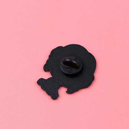 Cartoon K-POP Demon Hunter Girl Enamel Pin – Metal Brooches for Backpack, Hat, Cosplay & Accessories