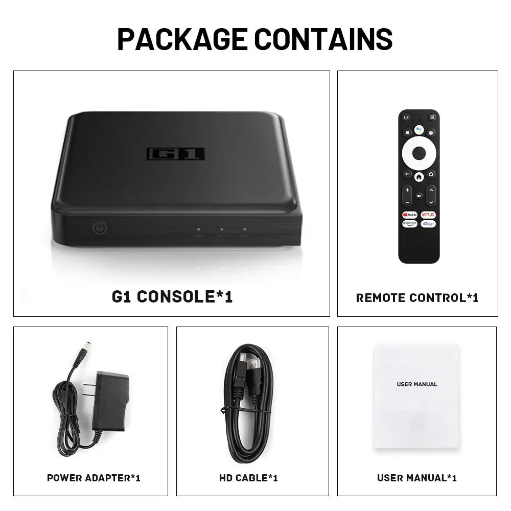 Kinhank G1 Android TV Box – Google Certified 4K Media Player with Netflix, WiFi 6, Dolby Vision, Amlogic S905X4, 4GB+32GB